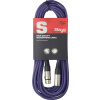 Stagg SMC10 CPP, mikrofonní kabel XLR/XLR, 10m, fialový