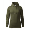 MALFINI CAPE 414 / Dámska klokanka s kapucňou - military L