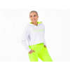 Crussis Crop mikina dámská krátká WHITE YELLOW S