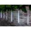Vianočná reťaz Icicle, 240 LED studená biela, 8 cencúľov, vodopádový efekt, 230 V, exteriér, 2,50 m