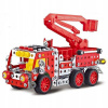 Made Stavebnica Malý mechanik hasičské auto s plošinou 328 ks