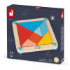 Janod drevená hračka Origami Tangram s predlohami 25 ks kariet séria Montessori