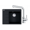 FRANKE SETG248O fragranit drez 620x500mm CNG 611-62TL/7 Onyx+batéria FS 3230.031 Chróm FRA 114.0700.677