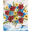 Maľovanie podľa čísel Farebné kvety vo váze (Haley Bush), 40x50 cm, vypnuté plátno na rám (5018551)