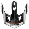 kšilt pro přilby Cross Pro II, CASSIDA (černá/bílá/červená)