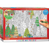 EUROGRAPHICS Color me puzzle Vianočné stromčeky 300 dielikov + sada na zavesenie
