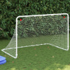 Brána na futbal, biela, 122x81x81 cm, st
