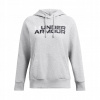 Under Armour Rival Fleece Wordmark Hoodie-GRY 1386512-011