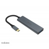 AKASA - externí USB hub - USB typ-C na 4 x USB 3.0