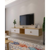 TV stolík Zuzu 150 - Sapphire Oak, White