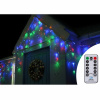 Springos LED kvaple - 22,5m, 500LED, 8 funkcií, ovládač, IP44, multicolor