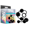 Blush Anal Adventures Platinum Silicone Anal Beads Large Black