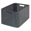 Curver úložný box RATTAN Style2 - L - angtracit 03616-308