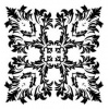 Mandala - plastová šablona 012 Rozměr: C 14,5x14,5cm