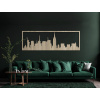 drevko Obraz New York panoráma Rozmer obrazu: 65 x 195 cm, Farba dekorácie: Dub Sonoma