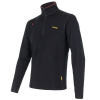 SENSOR MERINO UPPER pánská mikina krátký zip, černá - XXL