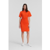 ŠATY KARL LAGERFELD RUCHED T-SHIRT DRESS FIERY RED