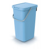 Odpadkový kôš SYSTEMA Q COLLECT - objem: 25 l, farba: svetlo modrá