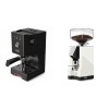 Gaggia Classic UP, black + Eureka Mignon Silenzio 55, CR white
