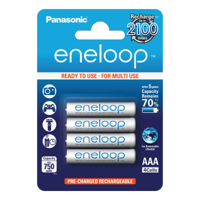 PANASONIC Eneloop AAA 750 4BP 4MCCE/4BE