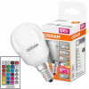Žiarovka, žiarivka - LED žiarovka lopta E14 5,5W = 40 W Pilot OSRAM RGBW (LED žiarovka lopta E14 5,5W = 40 W Pilot OSRAM RGBW)