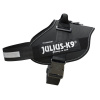 Julius-K9 IDC Powerharness Black - postroj najvyššej kvality, postroj pre psa v čiernej farbe - Veľkosť: 3