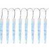 Reťaz MagicHome Vianoce Icicle, 65x LED ľadovo modrá, 8 funkcií, 230 V, 50 Hz, IP44, exteriér, osvetlenie, L-2,70 m