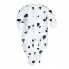 Dojčensky overal - PAJACKEK DOLCE SONNO 62 WHITE, NAVY BLUE, Šedá (Pavúky Clown Cotton Rompers 62)