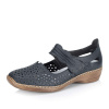 Dámske poltopánky RIEKER 41399-14 modrá S5 40