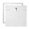 HACO Revízne / vaňové dvierka plastové so zámkom 400x400 mm - biela