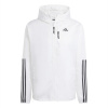 adidas Own The Run 3-Stripes Jacket Mens White/Black XL