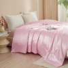 Luofanfei Plyšová deka Luofanfei 150 x 200 cm, ružová saténová lesklá deka
