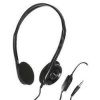 Genius HS-200C, slúchadlá s mikrofónom, bez ovládania hlasitosti, čierna, 3.5 mm jack