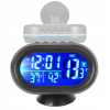 Automobilový teplomer meteostanica 12V hodiny do auta teplomer