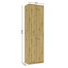 Casarredo RENO II skriňa do chodby, dub Artisan