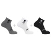 Ponožky SALOMON Everyday Ankle 3-Pack Black/White Viacfarebné 42-44