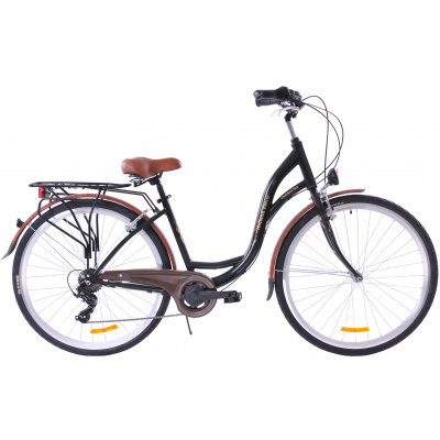Kozbike Mestský bicykel 28" Holland Retro S-6 prevodový Čierna 18" 2024