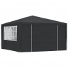 vidaXL Profesionálny párty stan+bočné steny 4x4 m, zelený 90 g/m² - Zelená - 69682-24491