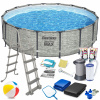 Bazén Bestway s kruhovým rámom 488 x 488 cm (ZÁHRADNÝ RÁMOVÝ BAZÉN 488x122cm BESTWAY 18v1)