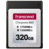 Transcend CFexpress 860 Type B 320 GB PCIe Gen3 ×2 TS320GCFE860