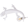 Seletti Stolová lampa CHAMELEON GOING DOWN 21cm, USB zásuvka, čierna