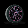 Ozdobné kryty kolies 16'' QUAD BICOLOR Black Pink ružova 4ks