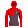 High Point VERSA HOODY JACKET red/iron gate S; Červená bunda