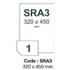 fólia RAYFILM matná biela samolepiaca polypropylénová laser 300ks/SRA3 (R0500.SRA3D)