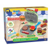 MAC TOYS Veselá plastelína burger 4x56g