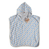 XKKO BMB Scandinavian Cross Bambusové pončo, baby blue, veľ. 2, 2-3roky BMBPN0202