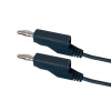 HADEX Kábel prepojovací 0,35mm2 / 1m s banánikmi čierny N536