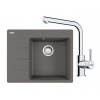 FRANKE SETG248ŠK fragranit drez 620x500mm CNG 611-62TL/7 Š.kameň+batéria FS 3230.031 Chróm FRA 114.0700.678