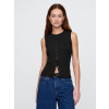 GAP Ribbed cardigan vest - Women's čierna M GAP 1200140610605