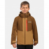Kilpi Denver-JB hnědá ZJ0101KI dětská voděodolná zimní lyžařská bunda 10000 164